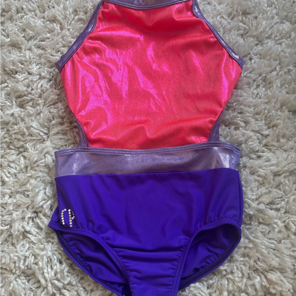 Shiny Pink and Purple Leotard
